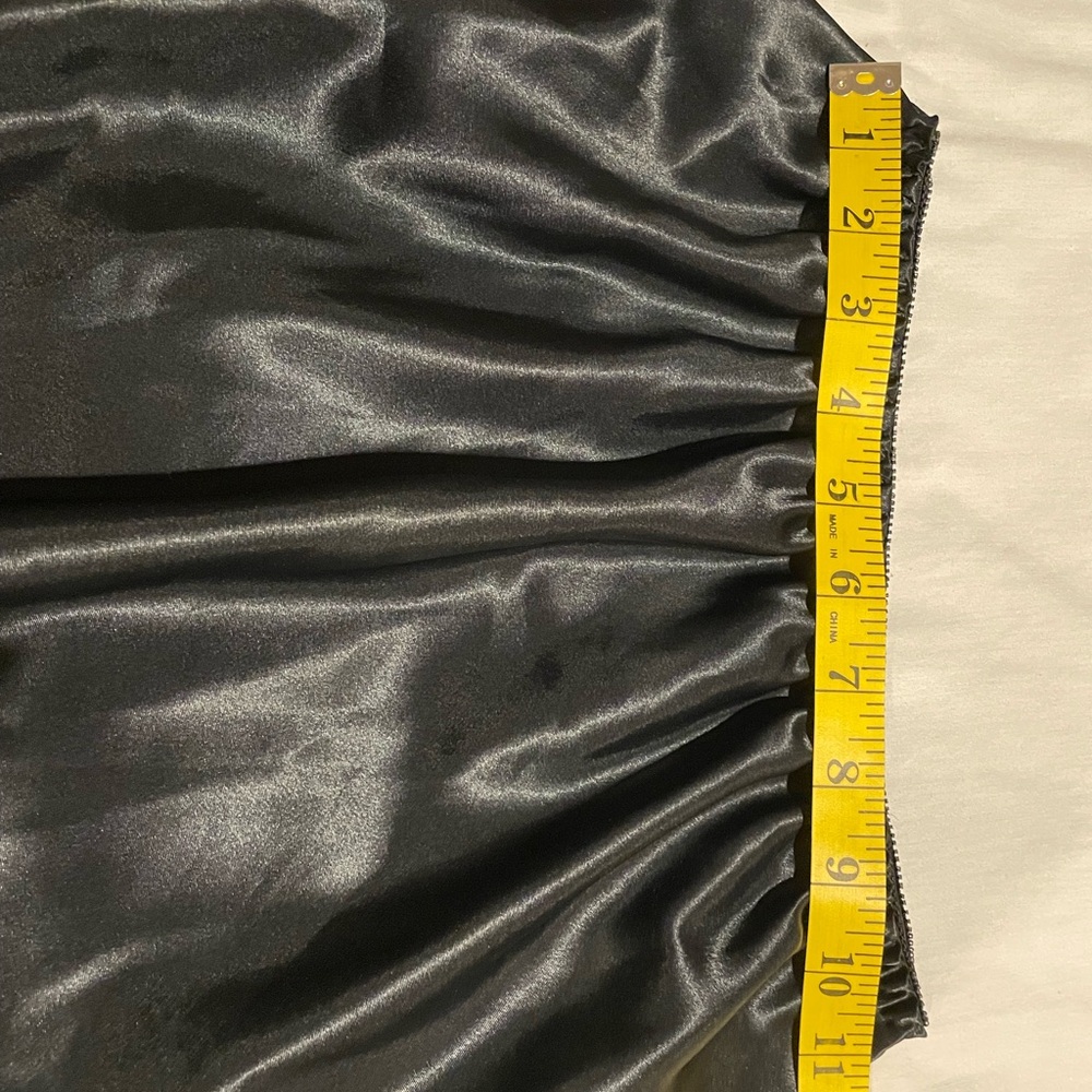 Elegant Black Satin Slip